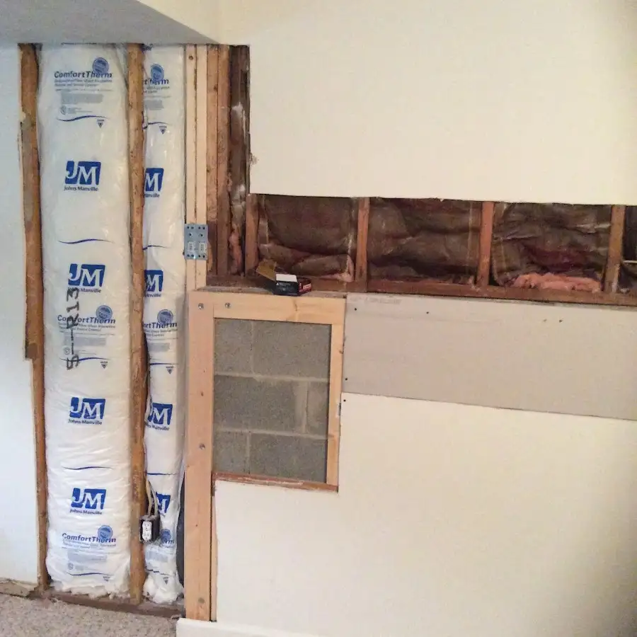 Wall insulation replacement during Contents Cleaning & Restoration in Painesville